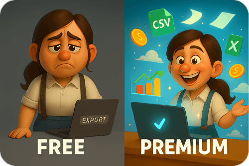 Export data to CSV, Excel