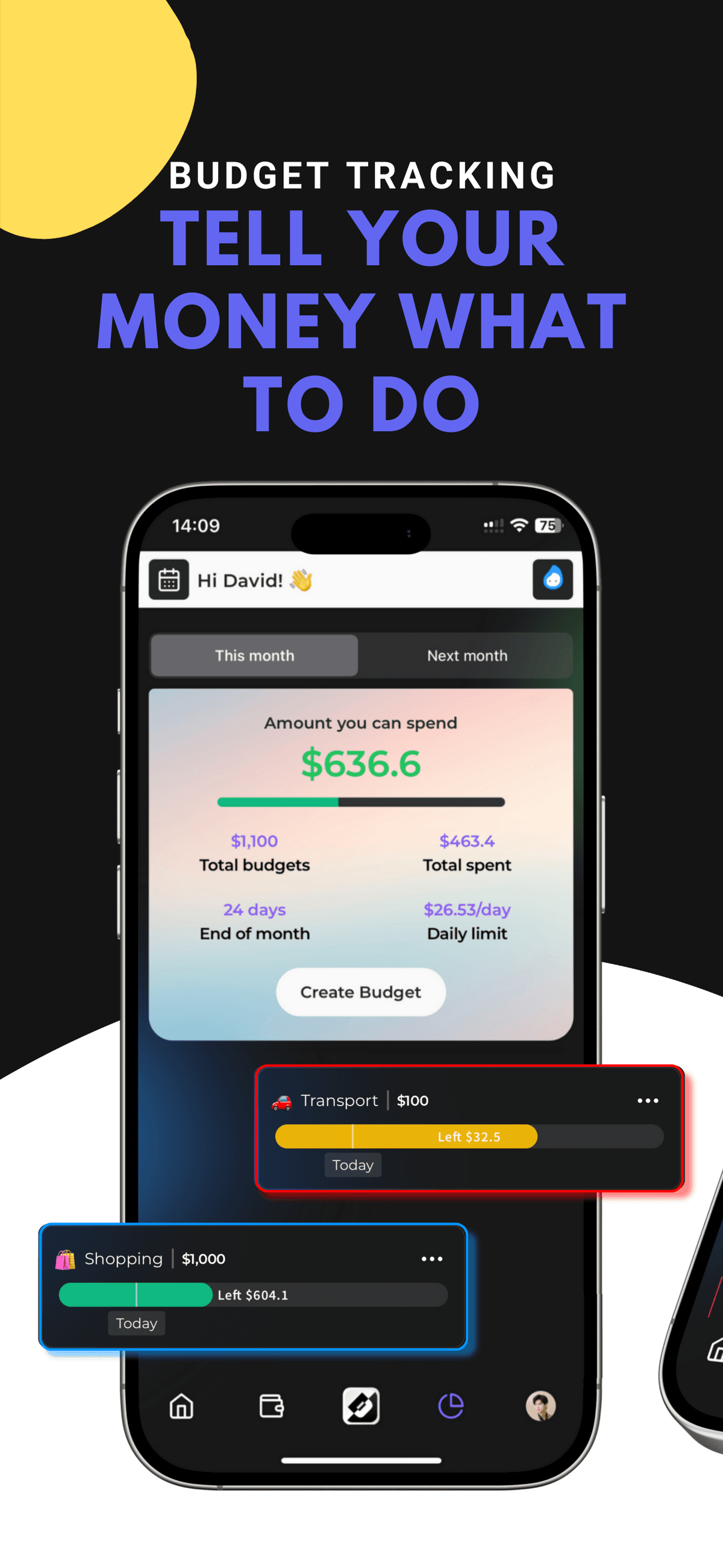 Budgets Screen
